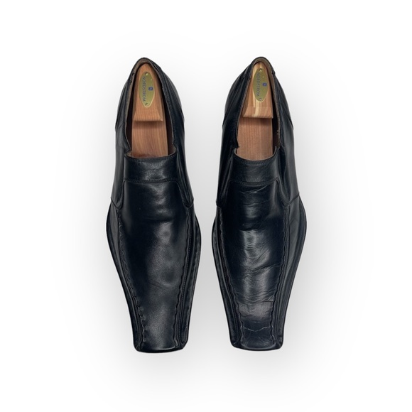 Stacy Adams Square Toe Dress Shoe Booties Black Leather Shooties 13D - Picture 9 of 16